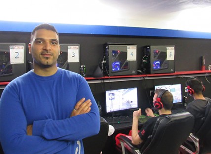 Kaz Din at a recent eSports tournament