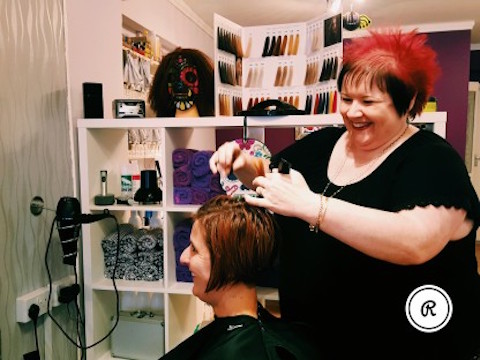 Snip, snip - Suzanne feels content when she is able to impact a customer's life