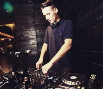 Sonderboy taking control of the decks at an exclusive Cardiff event 