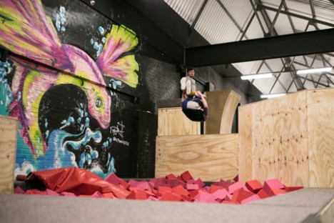 The bespoke park is ideal for all forms of freerunning
