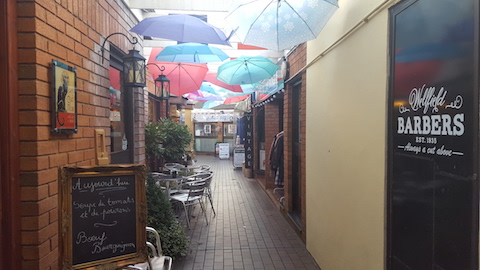 Here in Wellfield Court, you can stand under my umbrella…