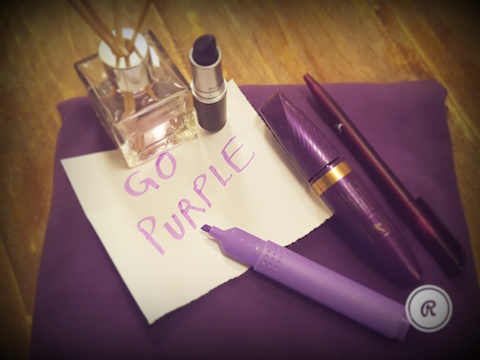 Wear purple, look purple, go purple #StandUpSpeakOut