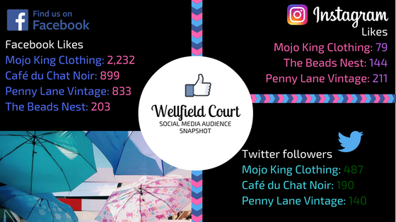 Extract of Wellfield Courts social media followers