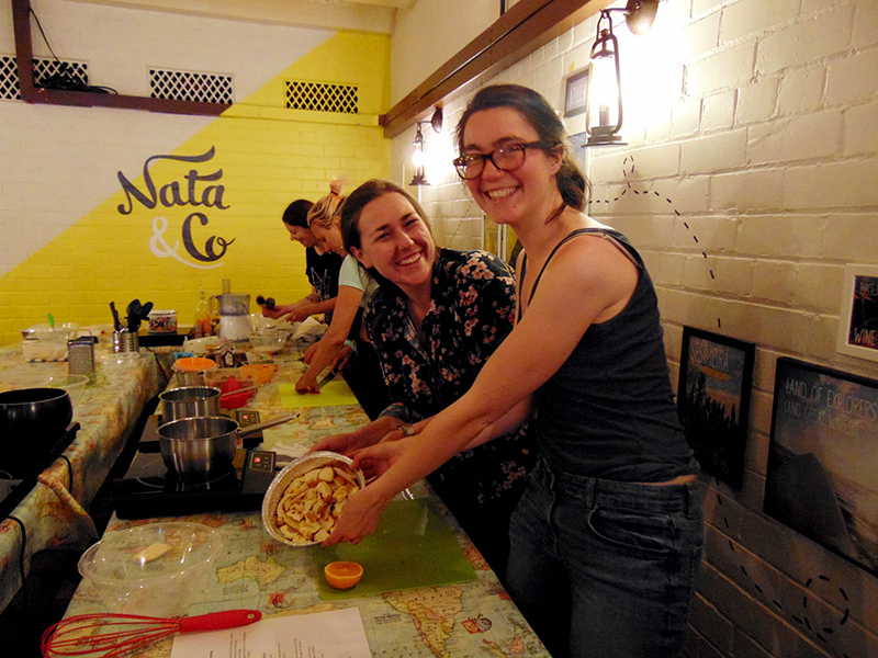 Getting stuck in with Green Squirrel Supper Club Workshops
