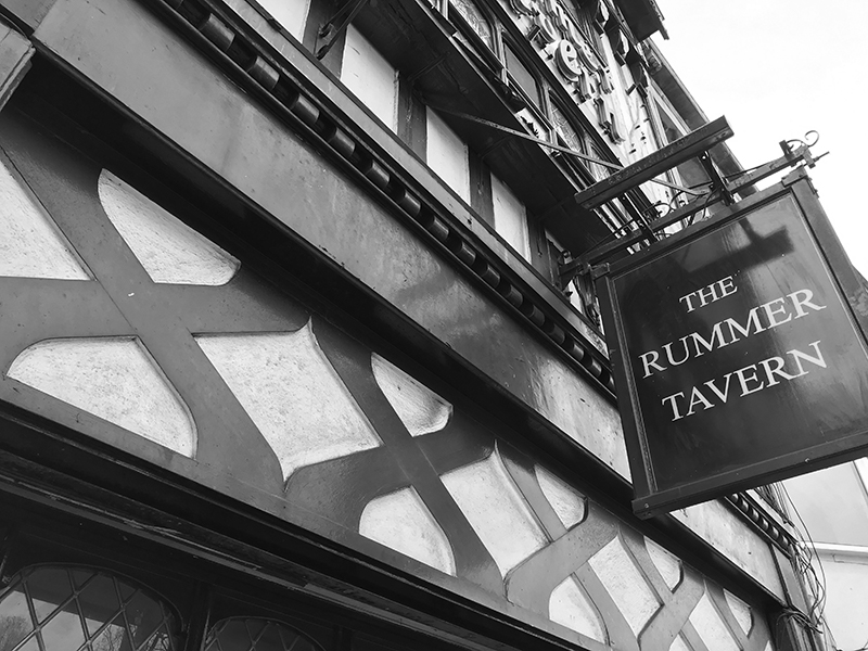A picture of the Rummer Tavern ghost