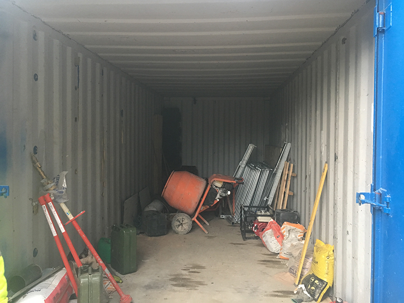photo of the inside of a shipping container