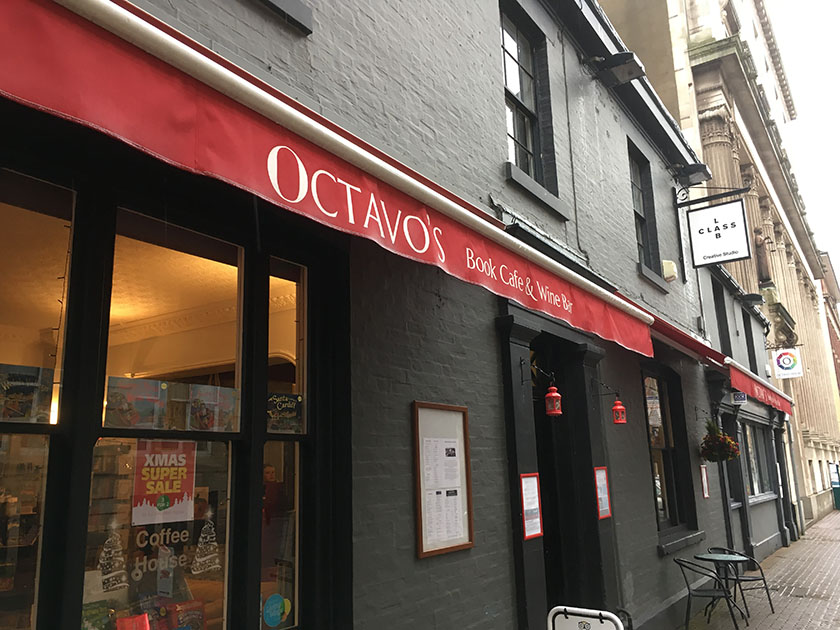 Octavos, cafe, bar, books, publisher, Mount Stuart Square, development, tea