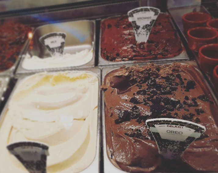 Coco Gelato ice cream counter