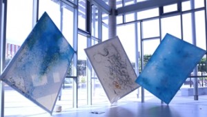 Art installation - ‘We/are/Sea’ (ink on canvas)- from our collaboration with Seth Oliver