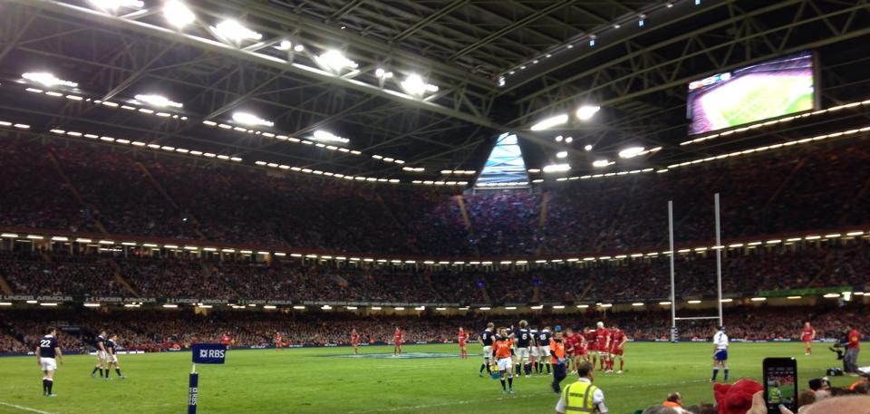 Inside the stadium