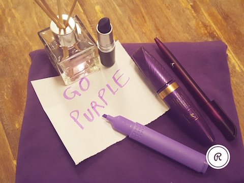 Go purple #StandUpSpeakOut