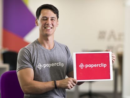 Rich Woolley, CEO and founder of Paperclip.