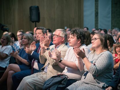 Audience at book of the year awards in Merthyr Tydfil