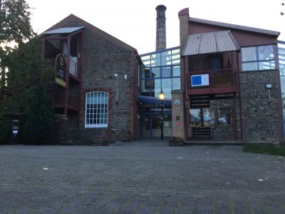 The exterior of the Rhondda Heritage Park reception building.