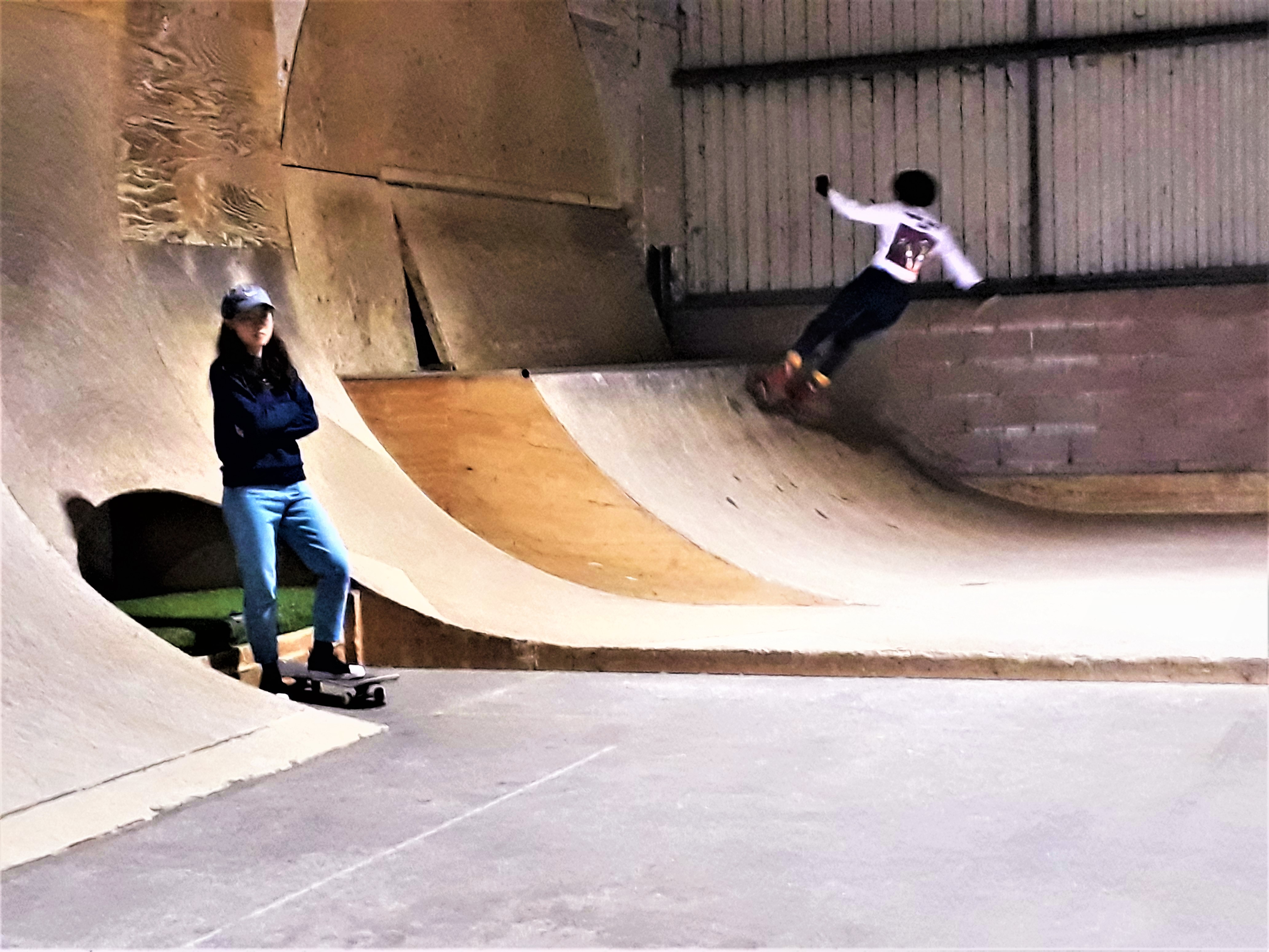 girls skating