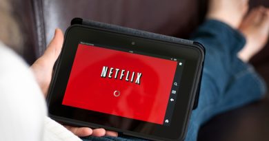 Netflix on a tablet