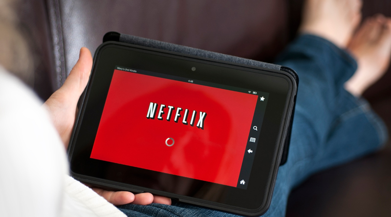 Netflix on a tablet