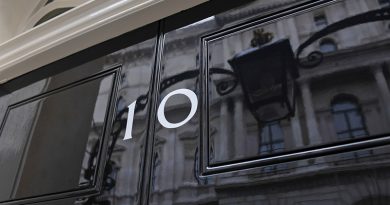 The front door of number ten Downing Street