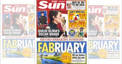 Cover of the Sun newspaper