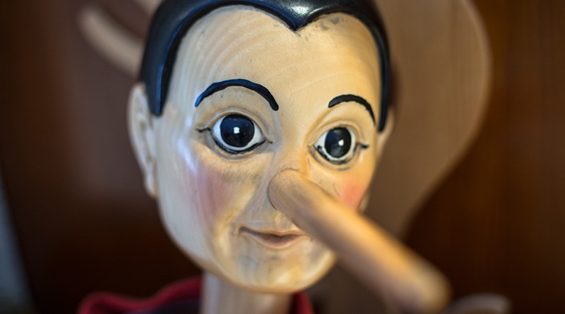 Close-up portrait of Pinocchio