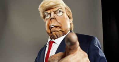 Spitting Image's puppet of Donald Trump