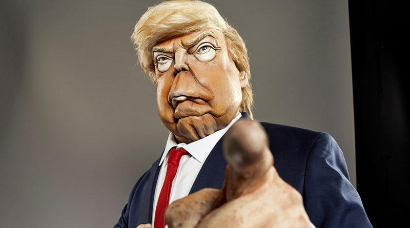 Spitting Image's puppet of Donald Trump